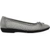 imageCLIFFS BY WHITE MOUNTAIN Womens Carlicia Cushioned Mesh Ballet FlatSilverFabric