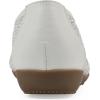 imageCLIFFS BY WHITE MOUNTAIN Womens Carlicia Cushioned Mesh Ballet FlatWhiteFabric