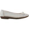 imageCLIFFS BY WHITE MOUNTAIN Womens Carlicia Cushioned Mesh Ballet FlatWhiteFabric