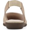 imageCLIFFS BY WHITE MOUNTAIN Womens Memory Slingback Loafer FlatBeigeRaffia