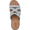 imageCLIFFS BY WHITE MOUNTAIN Womens Tinisha Strappy Cork Wedge SandalLt BlueEmbossed