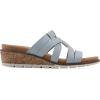 imageCLIFFS BY WHITE MOUNTAIN Womens Tinisha Strappy Cork Wedge SandalLt BlueEmbossed