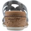 imageCLIFFS BY WHITE MOUNTAIN Womens Tinisha Strappy Cork Wedge SandalLt BlueEmbossed