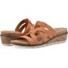 imageCLIFFS BY WHITE MOUNTAIN Womens Tinisha Strappy Cork Wedge SandalPeachEmbossed