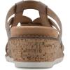 imageCLIFFS BY WHITE MOUNTAIN Womens Tinisha Strappy Cork Wedge SandalTaupeEmbossed