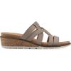 imageCLIFFS BY WHITE MOUNTAIN Womens Tinisha Strappy Cork Wedge SandalTaupeEmbossed