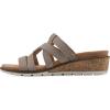 imageCLIFFS BY WHITE MOUNTAIN Womens Tinisha Strappy Cork Wedge SandalTaupeEmbossed