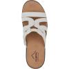 imageCLIFFS BY WHITE MOUNTAIN Womens Tinisha Strappy Cork Wedge SandalWhiteEmbossed