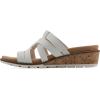 imageCLIFFS BY WHITE MOUNTAIN Womens Tinisha Strappy Cork Wedge SandalWhiteEmbossed