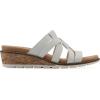 imageCLIFFS BY WHITE MOUNTAIN Womens Tinisha Strappy Cork Wedge SandalWhiteEmbossed