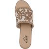 imageCLIFFS BY WHITE MOUNTAIN Womens Biancia Platform Slide SandalNaturalTanFabric