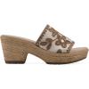 imageCLIFFS BY WHITE MOUNTAIN Womens Biancia Platform Slide SandalNaturalTanFabric