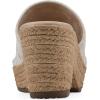 imageCLIFFS BY WHITE MOUNTAIN Womens Biancia Platform Slide SandalNaturalWhiteFabric
