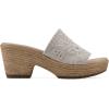 imageCLIFFS BY WHITE MOUNTAIN Womens Biancia Platform Slide SandalNaturalWhiteFabric