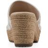 imageCLIFFS BY WHITE MOUNTAIN Womens Biancia Platform Slide SandalWhiteFabric