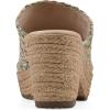 imageCLIFFS BY WHITE MOUNTAIN Womens Biando Platform Raffia Slide SandalMultiRaffia