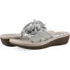 imageCLIFFS BY WHITE MOUNTAIN Womens Chill Floral SandalSilverFabric
