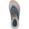 imageCLIFFS BY WHITE MOUNTAIN Womens Comate Rhinestoned Mini Wedge Flip Flop SandalMid BlueDenimFabric