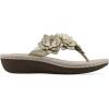 imageCLIFFS BY WHITE MOUNTAIN Womens Content Floral SandalLt GoldMetallicSmooth