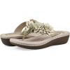 imageCLIFFS BY WHITE MOUNTAIN Womens Content Floral SandalLt GoldMetallicSmooth