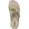 imageCLIFFS BY WHITE MOUNTAIN Womens Content Floral SandalLt GoldMetallicSmooth