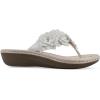 imageCLIFFS BY WHITE MOUNTAIN Womens Content Floral SandalWhiteSmooth