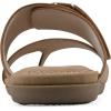 imageCLIFFS BY WHITE MOUNTAIN Womens Fancify Flat SandalNaturalBurnishedSmooth