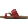 imageCLIFFS BY WHITE MOUNTAIN Womens Fancify Flat SandalRedBurnishedSmooth