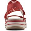 imageCLIFFS BY WHITE MOUNTAIN Womens Hapford Strappy SandalRedNubuck
