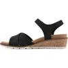 imageCLIFFS BY WHITE MOUNTAIN Womens Tinna Cork Wedge SandalBlackNubuck