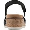 imageCLIFFS BY WHITE MOUNTAIN Womens Tinna Cork Wedge SandalBlackNubuck