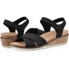 imageCLIFFS BY WHITE MOUNTAIN Womens Tinna Cork Wedge SandalBlackNubuck