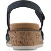 imageCLIFFS BY WHITE MOUNTAIN Womens Tinna Cork Wedge SandalNavyNubuck