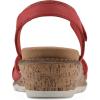 imageCLIFFS BY WHITE MOUNTAIN Womens Tinna Cork Wedge SandalRedNubuck