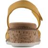 imageCLIFFS BY WHITE MOUNTAIN Womens Tinna Cork Wedge SandalYellowNubuck