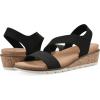 imageCLIFFS BY WHITE MOUNTAIN Womens Tinnley Cork Wedge SandalBlackNubuck