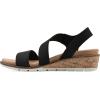 imageCLIFFS BY WHITE MOUNTAIN Womens Tinnley Cork Wedge SandalBlackNubuck
