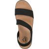 imageCLIFFS BY WHITE MOUNTAIN Womens Tinnley Cork Wedge SandalBlackNubuck