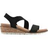 imageCLIFFS BY WHITE MOUNTAIN Womens Tinnley Cork Wedge SandalBlackNubuck