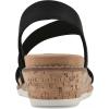 imageCLIFFS BY WHITE MOUNTAIN Womens Tinnley Cork Wedge SandalBlackNubuck
