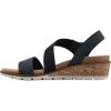 imageCLIFFS BY WHITE MOUNTAIN Womens Tinnley Cork Wedge SandalNavyNubuck