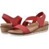 imageCLIFFS BY WHITE MOUNTAIN Womens Tinnley Cork Wedge SandalRedNubuck