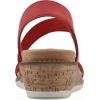 imageCLIFFS BY WHITE MOUNTAIN Womens Tinnley Cork Wedge SandalRedNubuck