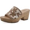 imageCLIFFS BY WHITE MOUNTAIN Womens Biancia Platform Slide SandalNaturalTanFabric