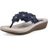 imageCLIFFS BY WHITE MOUNTAIN Womens Content Floral SandalNavySmooth
