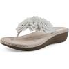 imageCLIFFS BY WHITE MOUNTAIN Womens Content Floral SandalWhiteSmooth