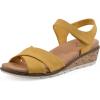 imageCLIFFS BY WHITE MOUNTAIN Womens Tinna Cork Wedge SandalYellowNubuck