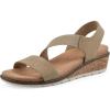 imageCLIFFS BY WHITE MOUNTAIN Womens Tinnley Cork Wedge SandalNaturalNubuck