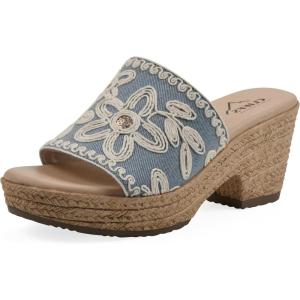 imageCLIFFS BY WHITE MOUNTAIN Womens Biancia Platform Slide SandalDenim BlueFabric
