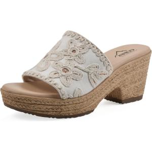 imageCLIFFS BY WHITE MOUNTAIN Womens Biancia Platform Slide SandalWhiteFabric